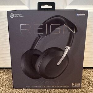 Reign Bluetooth Headphones- Black- Brand New In Box